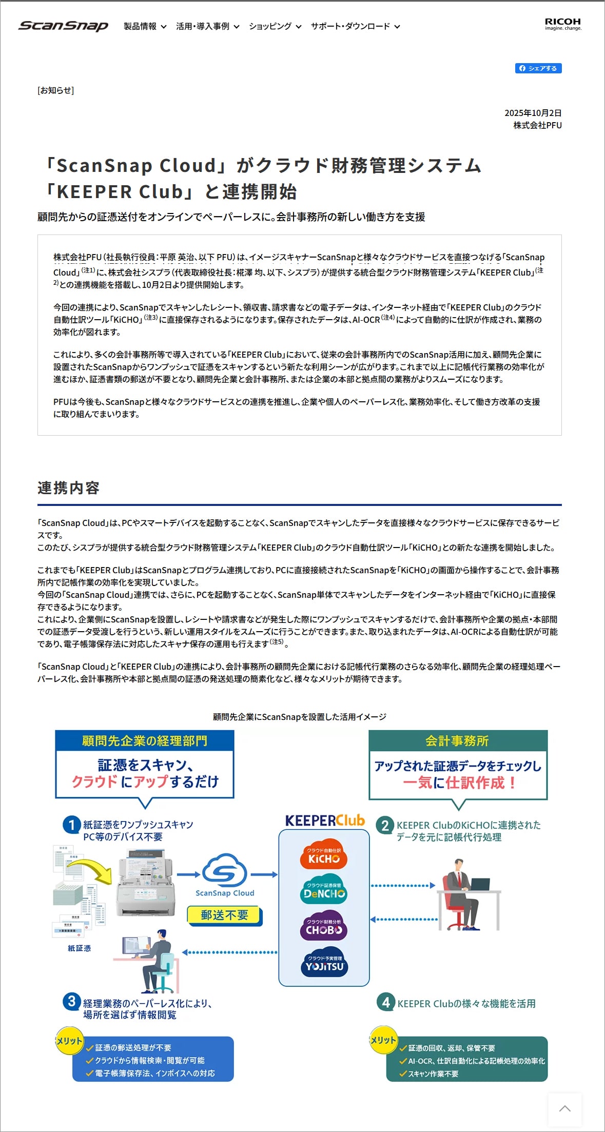ScanSnapと連動